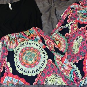 long colorful dress